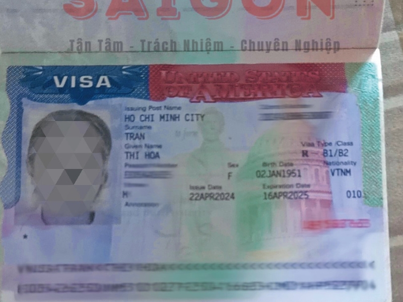 CHÚC MỪNG CÔ HOA ĐẬU VISA MỸ NGÀY 22/4/2024