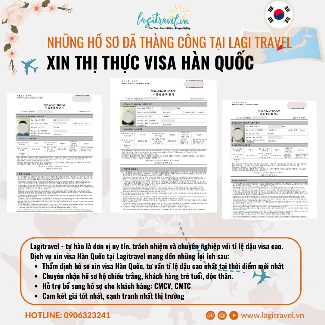 Kính Gửi Đến Quý Khách Hàng Hình Ảnh Khách Hàng Đậu Visa Hàn Quốc Thành Công Tại Lagi Travel