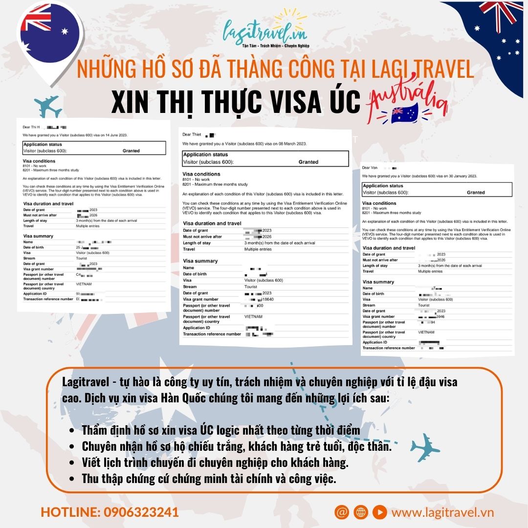 Kính Gửi Đến Quý Khách Hàng Hình Ảnh Khách Hàng Đậu Visa Úc Thành Công Tại Lagi Travel