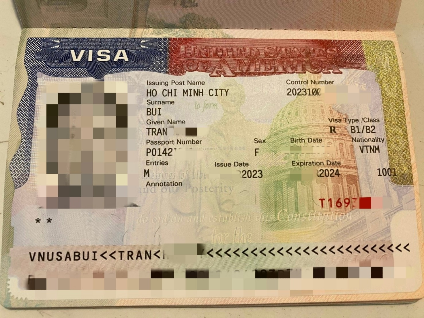 Chúc mừng anh Quốc đã thành công đậu Visa Mỹ diện du lịch thăm thân B1/B2