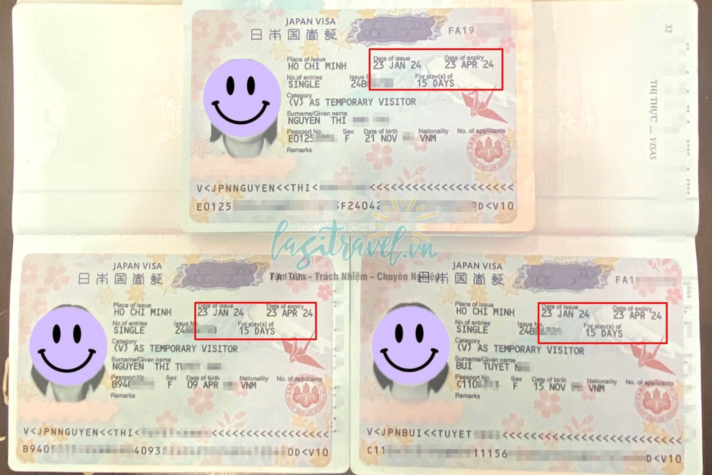 Chúc mừng chị Nhi, chị Minh, chị Hiếu đậu Visa Nhật Bản