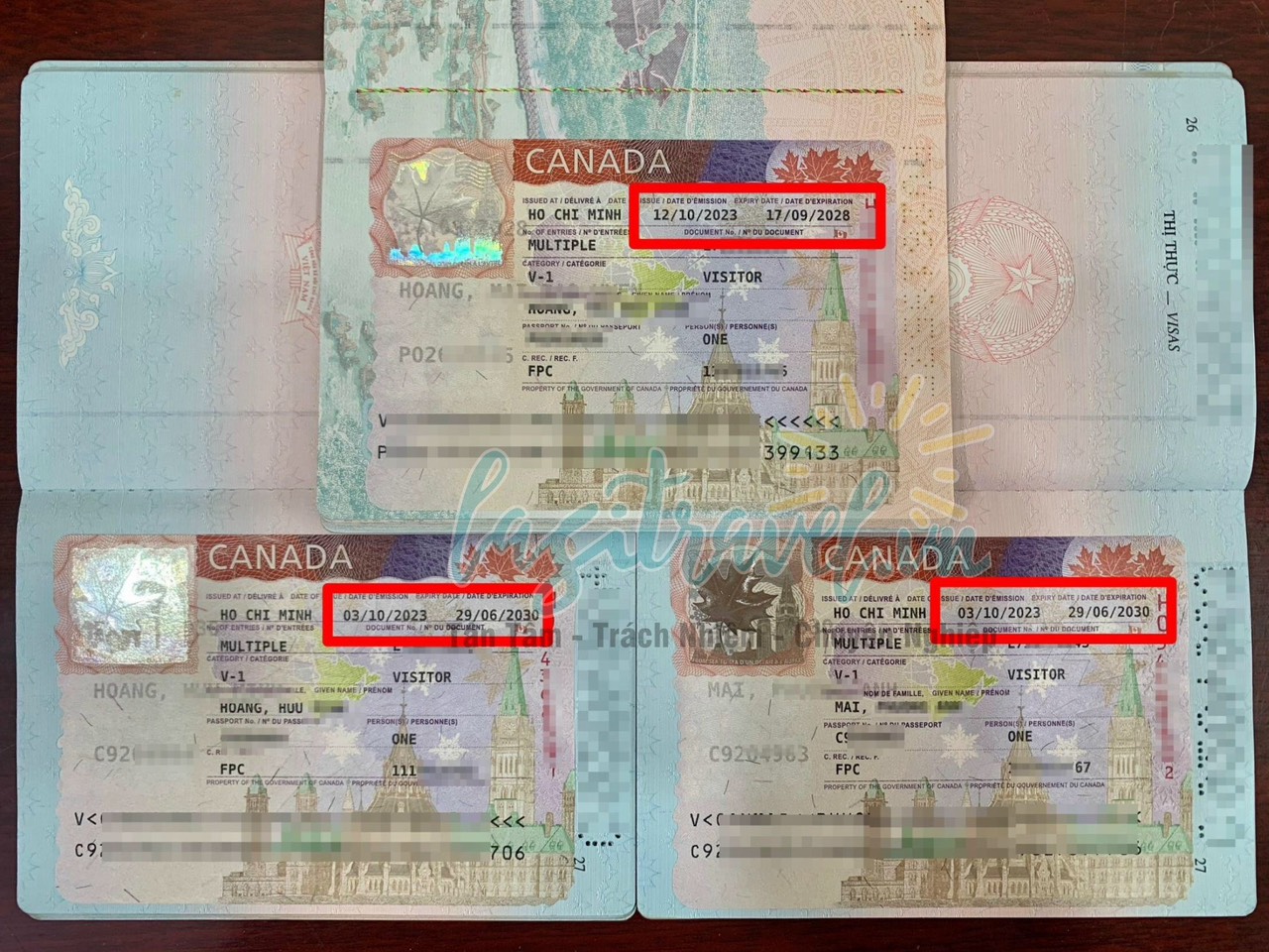 Chúc mừng 3 vị khách hàng đã thành công xin visa Canada